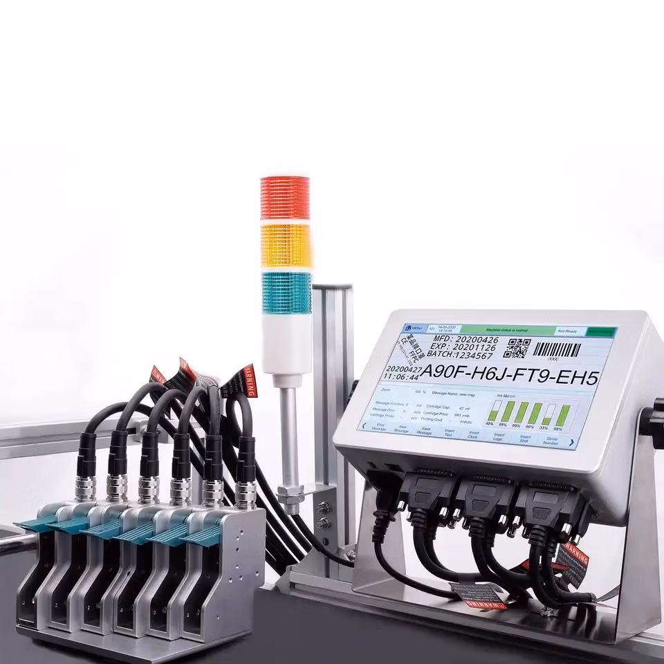 Docod T600-4 Tij Advanced Impresora De Inyeccion De Tinta for Precision Electronic Components Packaging Qr Code Printing and High-Definition Coding