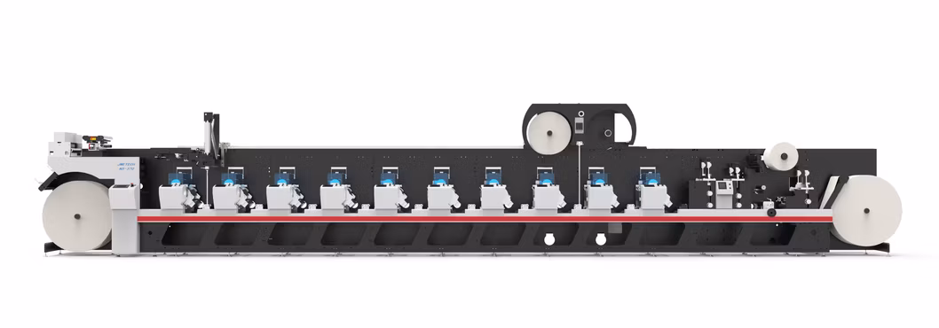 CE Certificate Ci Type Roll to Roll Paper 6 Color Narow Web Digital Label Flexo Printing Press Machine