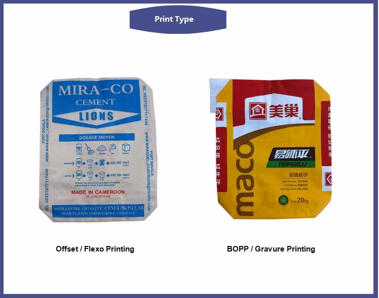 Manufacturer Price Recyclable 25kg Self Sealing Sea Salt Sugar Food Additives Packaging Bag