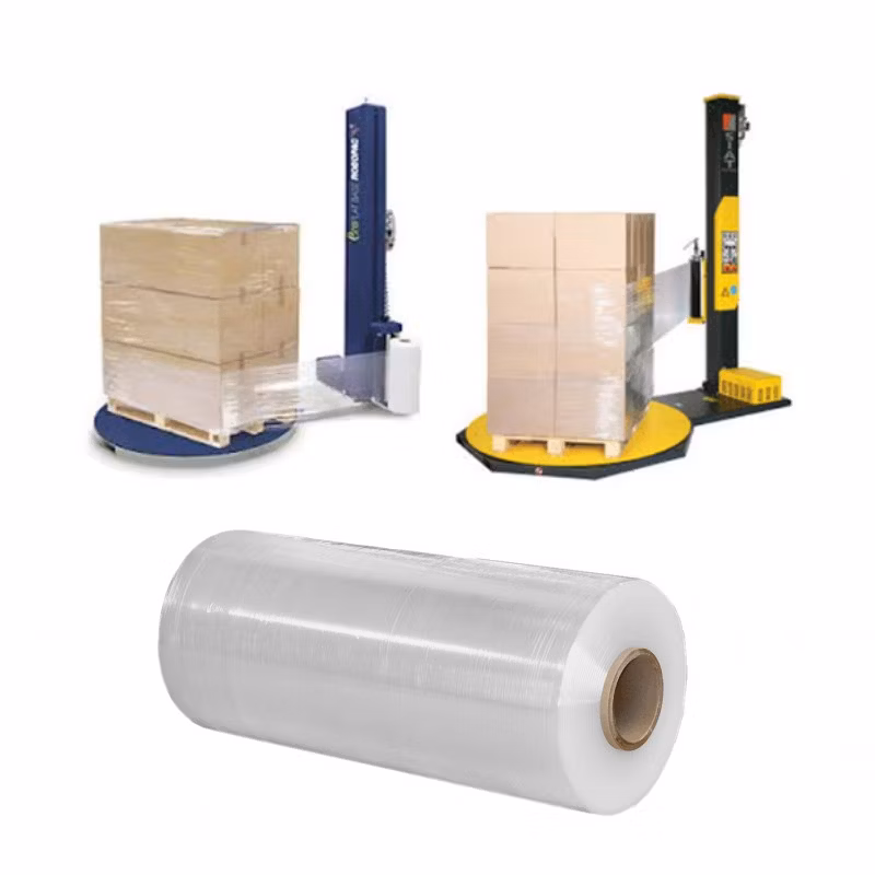 500% Elongation Transparent PE Stretch Wrap Pallet Wrap Film Cast Stretch Film
