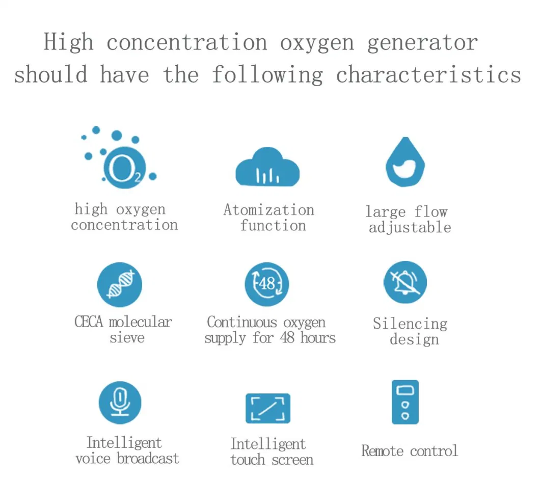 5L Ultra Low Noise Nebulizer Oxygen Concentrator with Adjustable Flow &amp; Purity Monitor