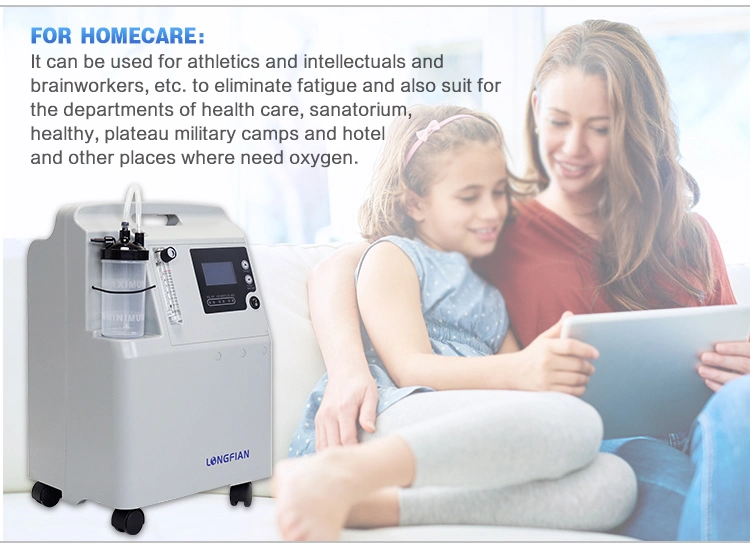 Longfian PSA Electric Smart Medical Portable Oxygen Concentrator 5L in Stock