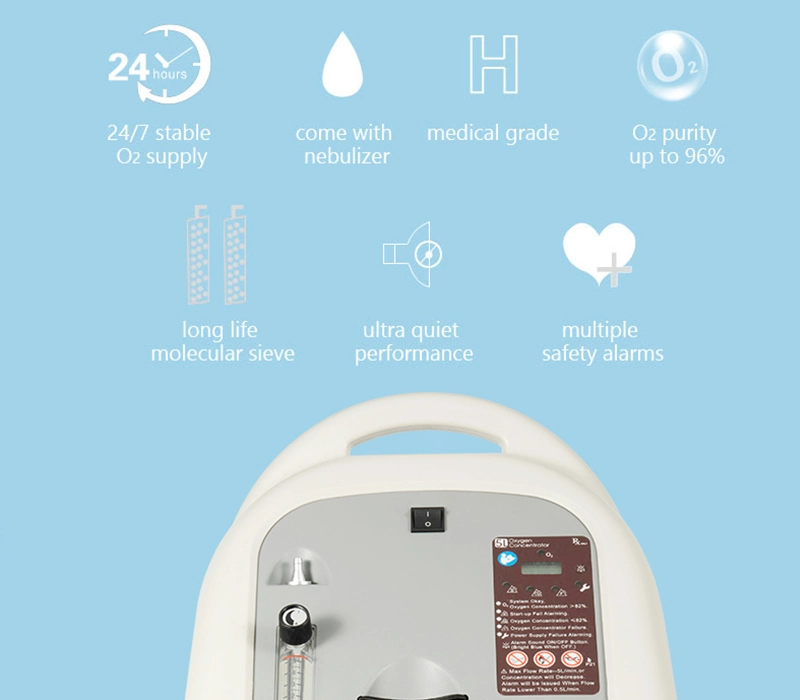 Jumao Classic Design High Purity 5L Oxygen Concentrator for Medical