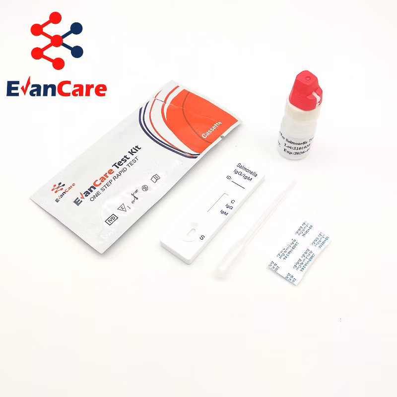 Evancare Test Salmonella Tests H. Pylori Antigen Test Cassette Salmonella Tests Antibody/ Antigen Panel Rapid Adenovirus Test Kit