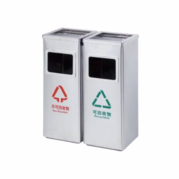 Professional Metal Indoor/Outdoor Refuse Compact Rubbish Bin Trash Receptacle for Outdoor
