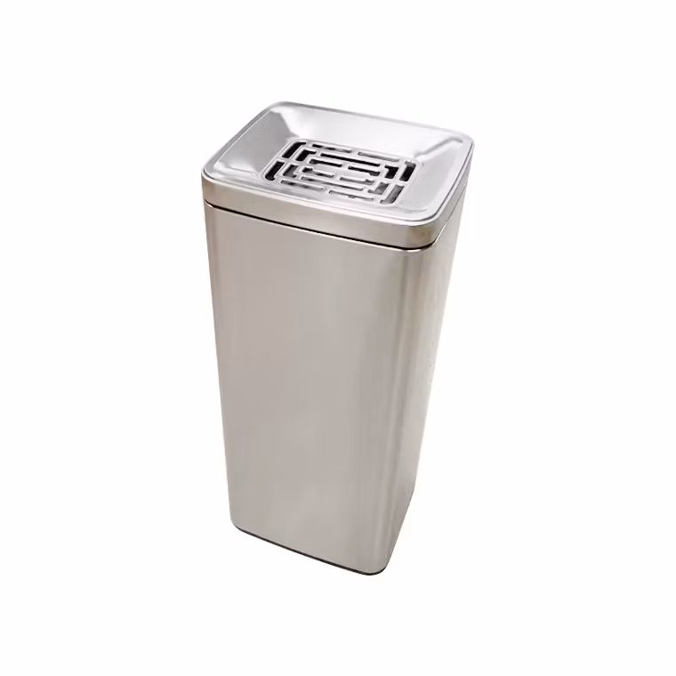 Plastic Stainless Commercial Can Rust-Resistant Steel Receptacle Ash Bin for Conference Room