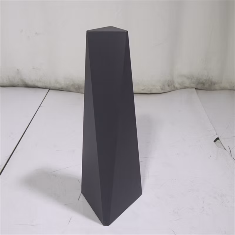 Portable Temporary Removable Safety Steel Traffic Barrier Black Metal Road Bollard