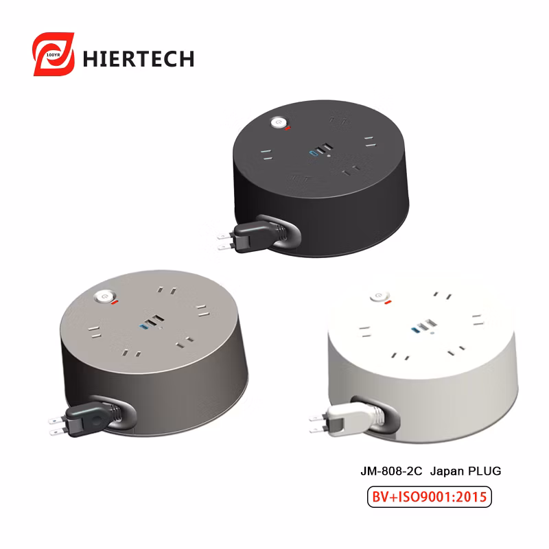 HIERTECH High-end JP plug automatic retractable Extension Socket