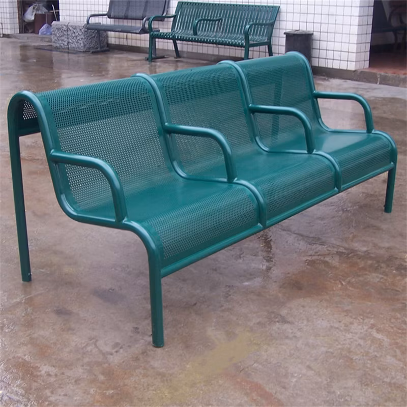 Outdoor Park Outside Public Garden 2 3 Seater Seating Bench with Arm