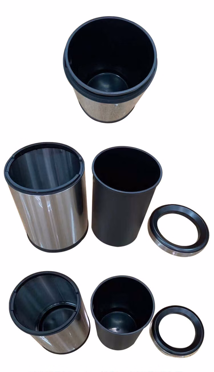 Elegant Round Trash Can for Contemporary Home Decor