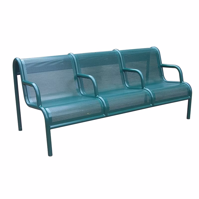 Outdoor Park Outside Public Garden 2 3 Seater Seating Bench with Arm