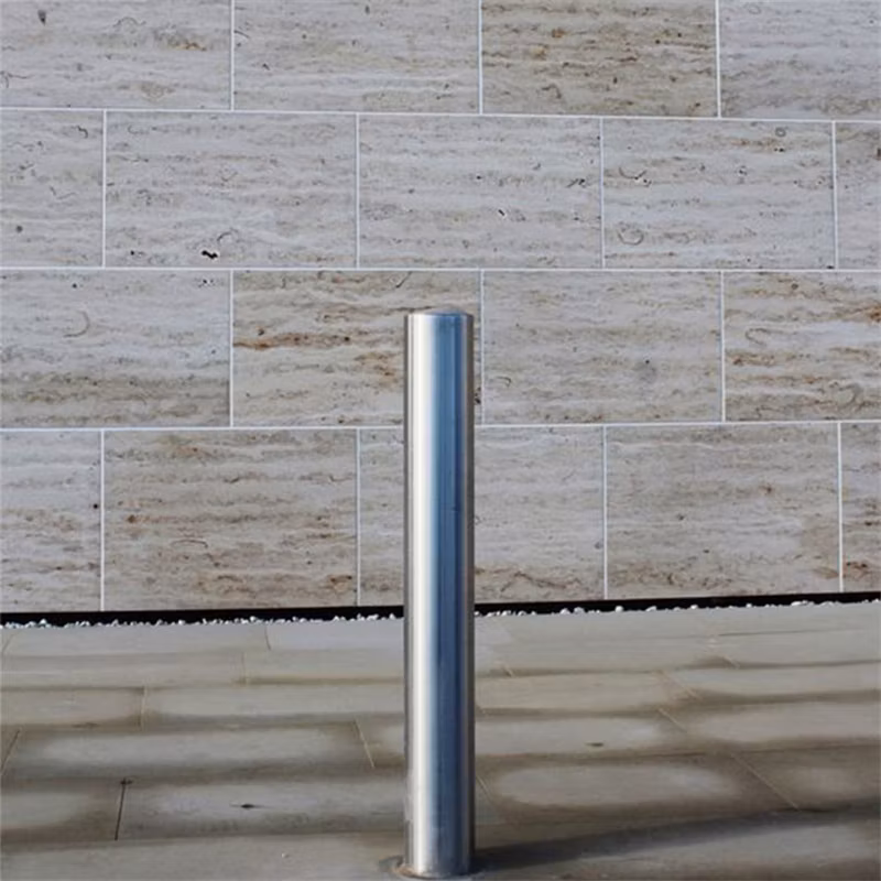 Pedestrian Fixed Steel Anti Crash Traffic Barrier Metal Driveway Security Road Bollard