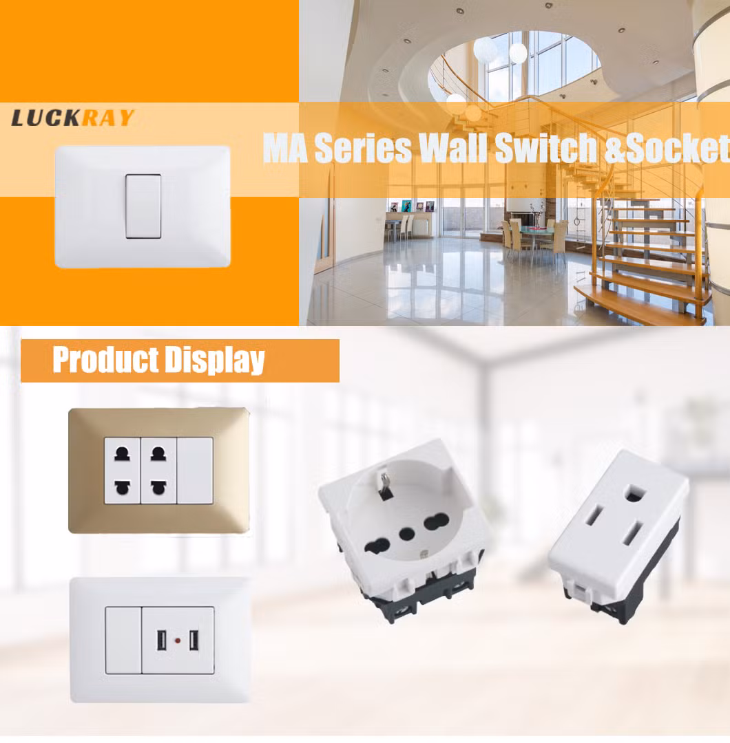 Multi Color Decorative Electrical Power Socket Switch Receptacle Outlets