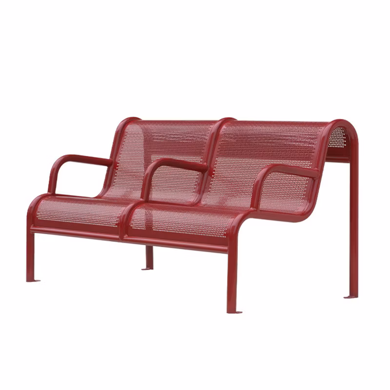 Outdoor Park Outside Public Garden 2 3 Seater Seating Bench with Arm