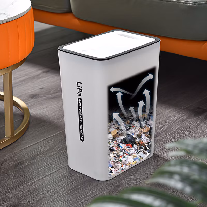 Creative Thickened Trash Can with Lid Household Toilet Plastic Bucket Kitchen Classification Press Storage Bucket Cross-Border