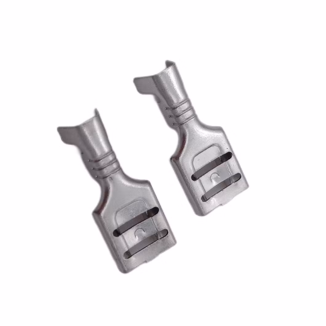 6.3 Receptacle Female Brass Tin Plating Terminal Crimp Terminal 6.3 mm Metal Spring Wire Connector Cold Press Terminal