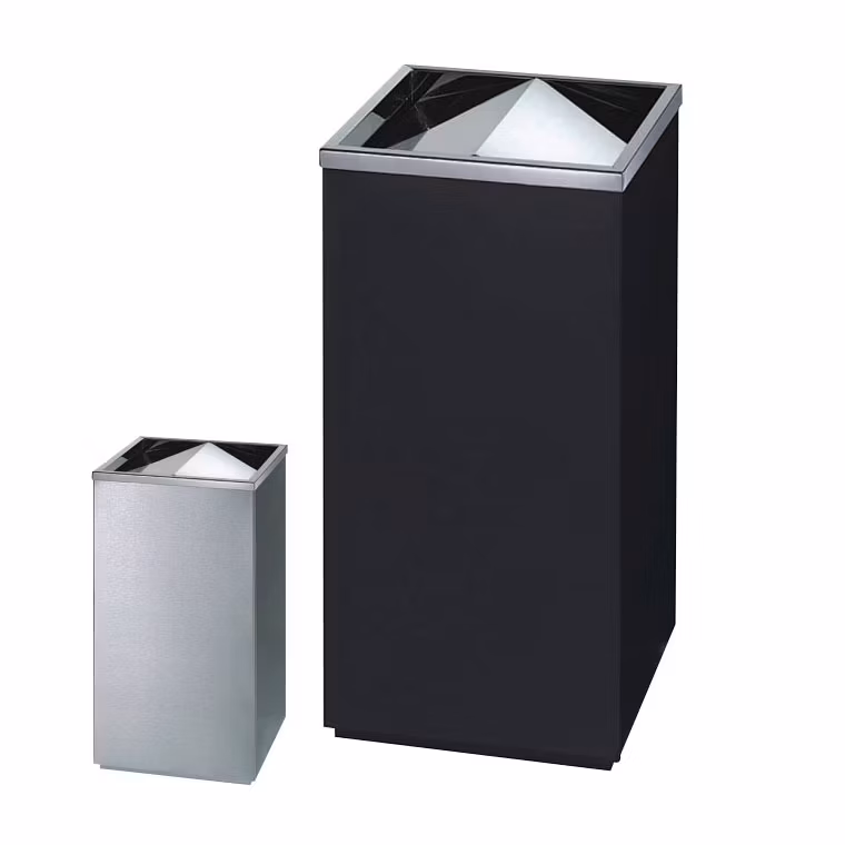 Professional Commercial Can Compact Trash Stainless Steel Waste Receptacle for Outdoor