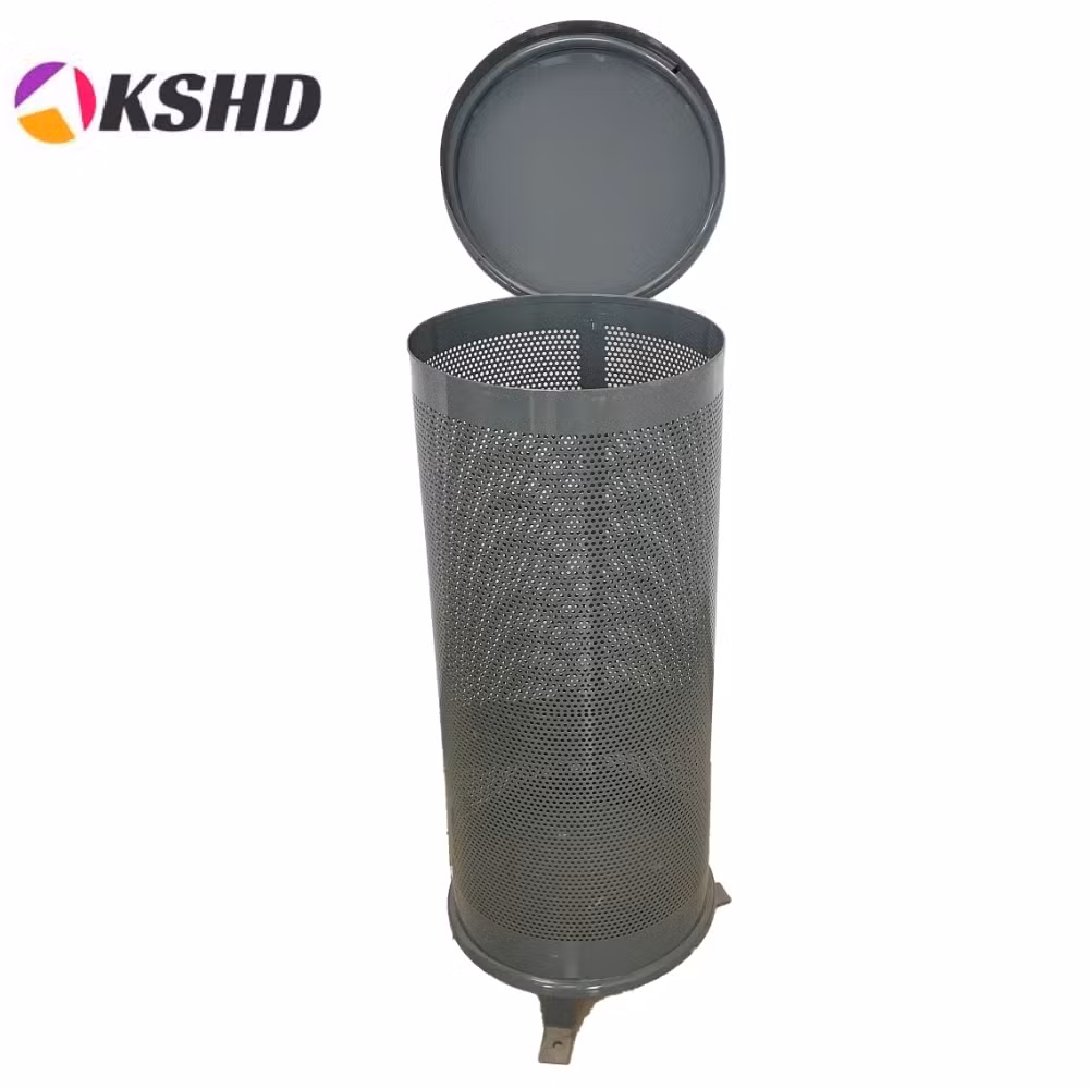 Outdoor Cleaning Street Park Metal Garbage Trash Litter Recycle Bin