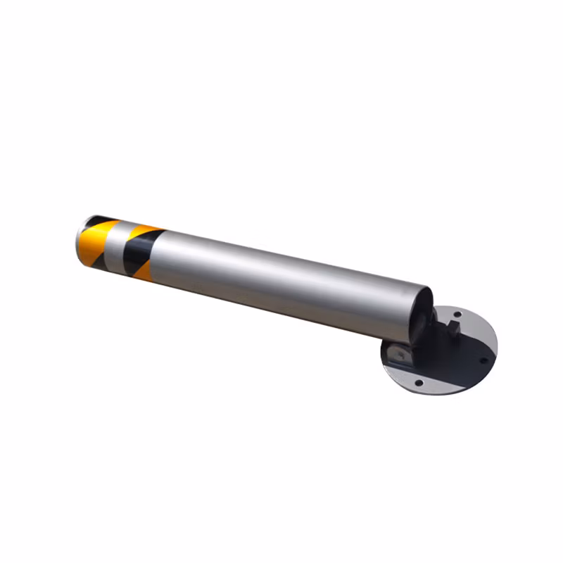 Street Driveway Stainless Steel Manual Removable Traffic Barrier Pavement Crowd Security Bollard