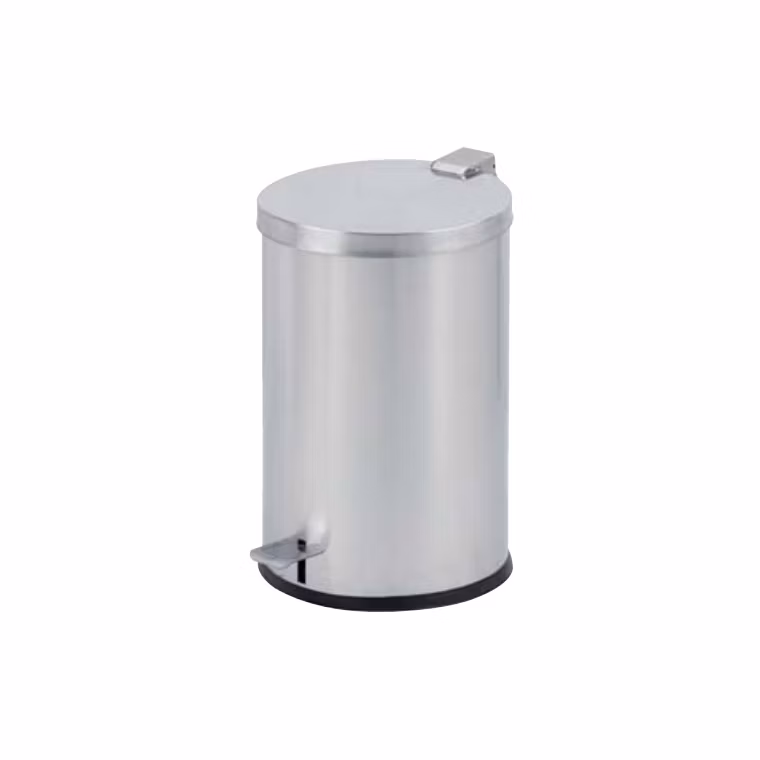 Plastic Trash Rust-Resistant Waste Receptacle Metal Rubbish Bin for Conference Room
