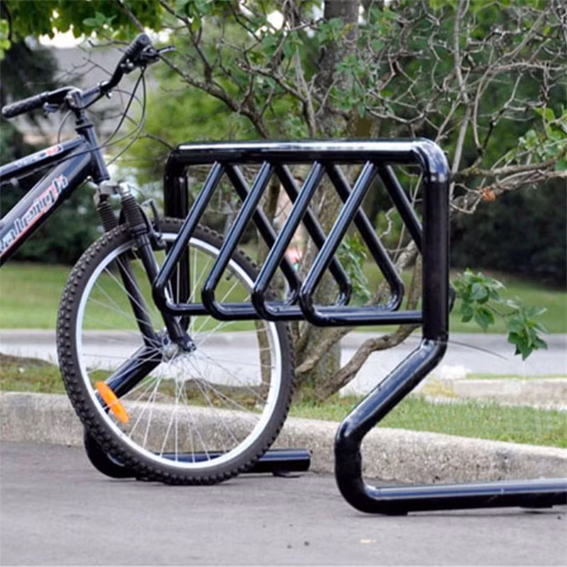 Custom Outdoor Metal Bicycle Parking Rack Heavy Duty Universal Bike Display Stand