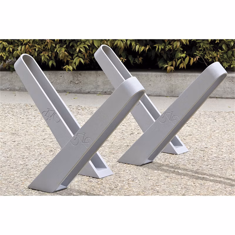 Outdoor Floor Metal Bike Storage Holder Stand Urban Steel Bicycle Parking Rack