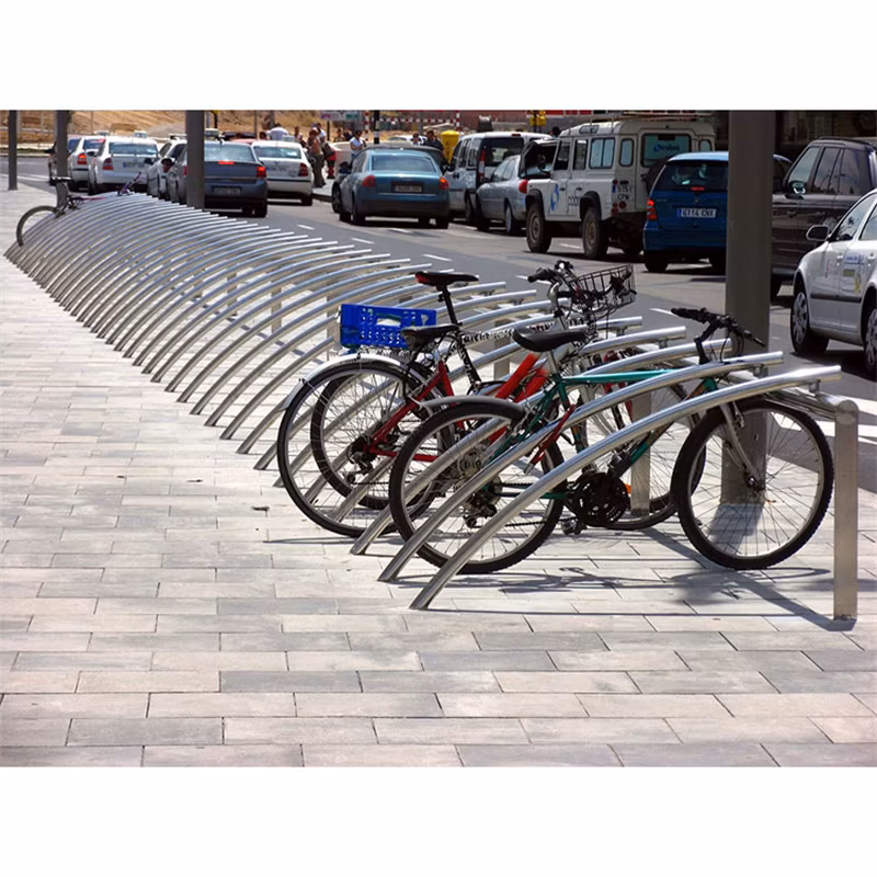 Outdoor Metal Bike Secure Storage Rack Road Bicycle Parking Stand for Sale