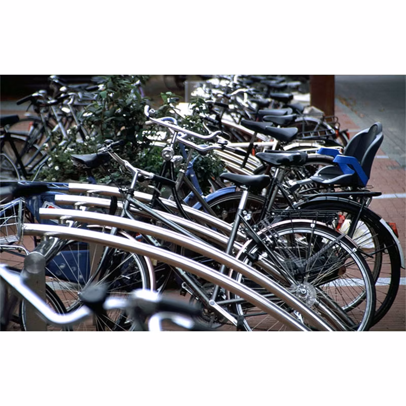 Outdoor Metal Bike Secure Storage Rack Road Bicycle Parking Stand for Sale