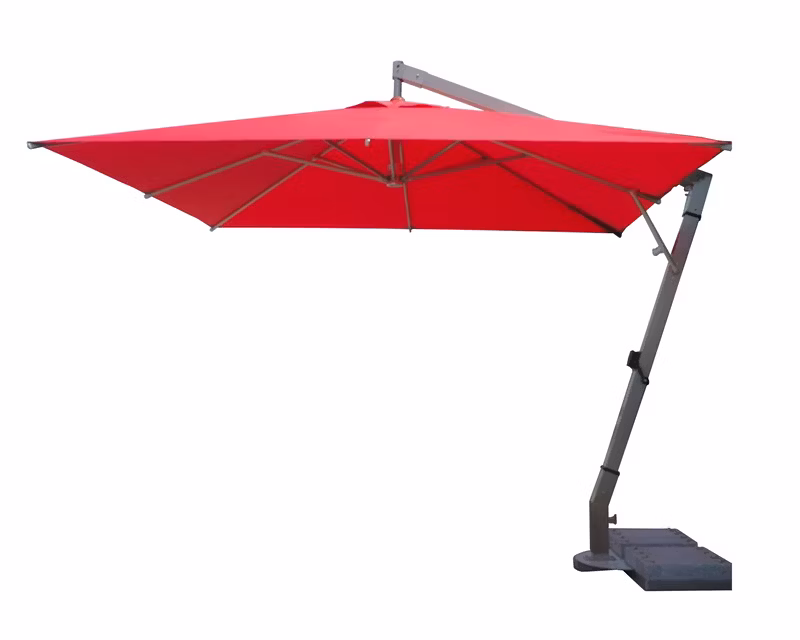 Custom Outdoor Part Commercial Sun Umbrellas Garden Beach Heavy Duty Red Parasol