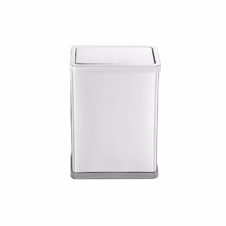 Professional Rubbish Compact Trash Receptacle Metal Indoor/Outdoor Refuse Bin for Office