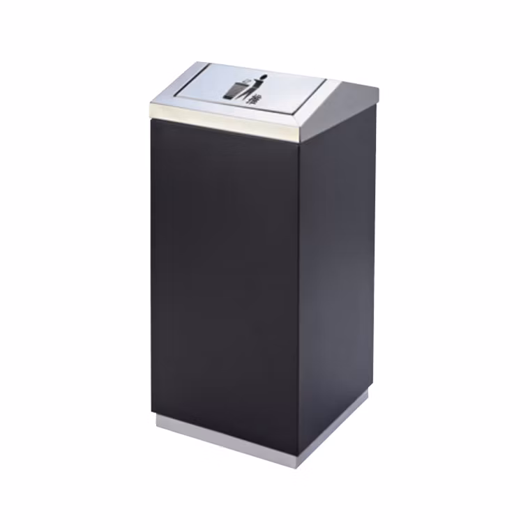 Professional Commercial Can Compact Trash Stainless Steel Waste Receptacle for Outdoor