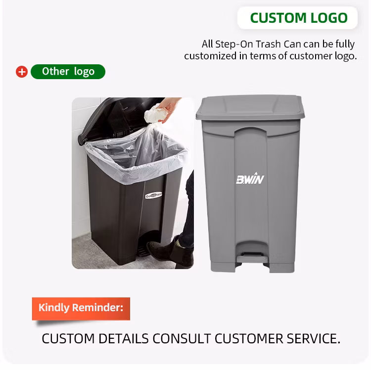 87L Step-on Trash Can Commercial Garbage Bin for Kitchen Outdoor Trash Can