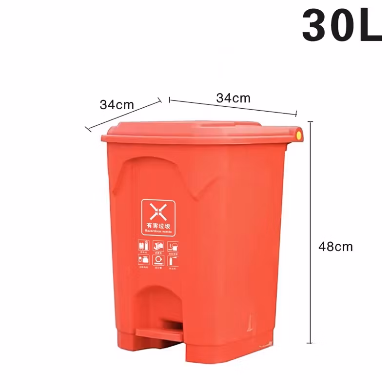 Garbage Pail Guaranteed Quality Proper Price High Quality Wholesale Classified Indoor Plastic Wastebasket with Pedal Lid Wastebasket