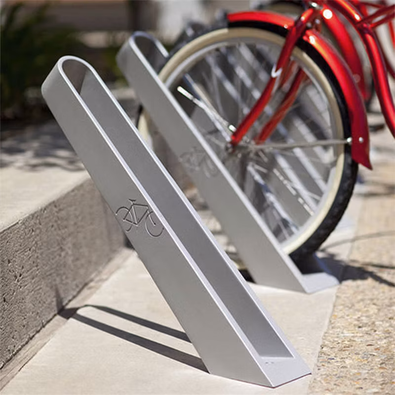 Outdoor Floor Metal Bike Storage Holder Stand Urban Steel Bicycle Parking Rack