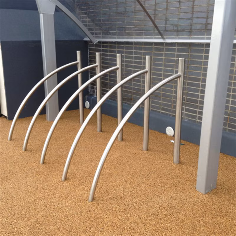 Outdoor Metal Bike Secure Storage Rack Road Bicycle Parking Stand for Sale
