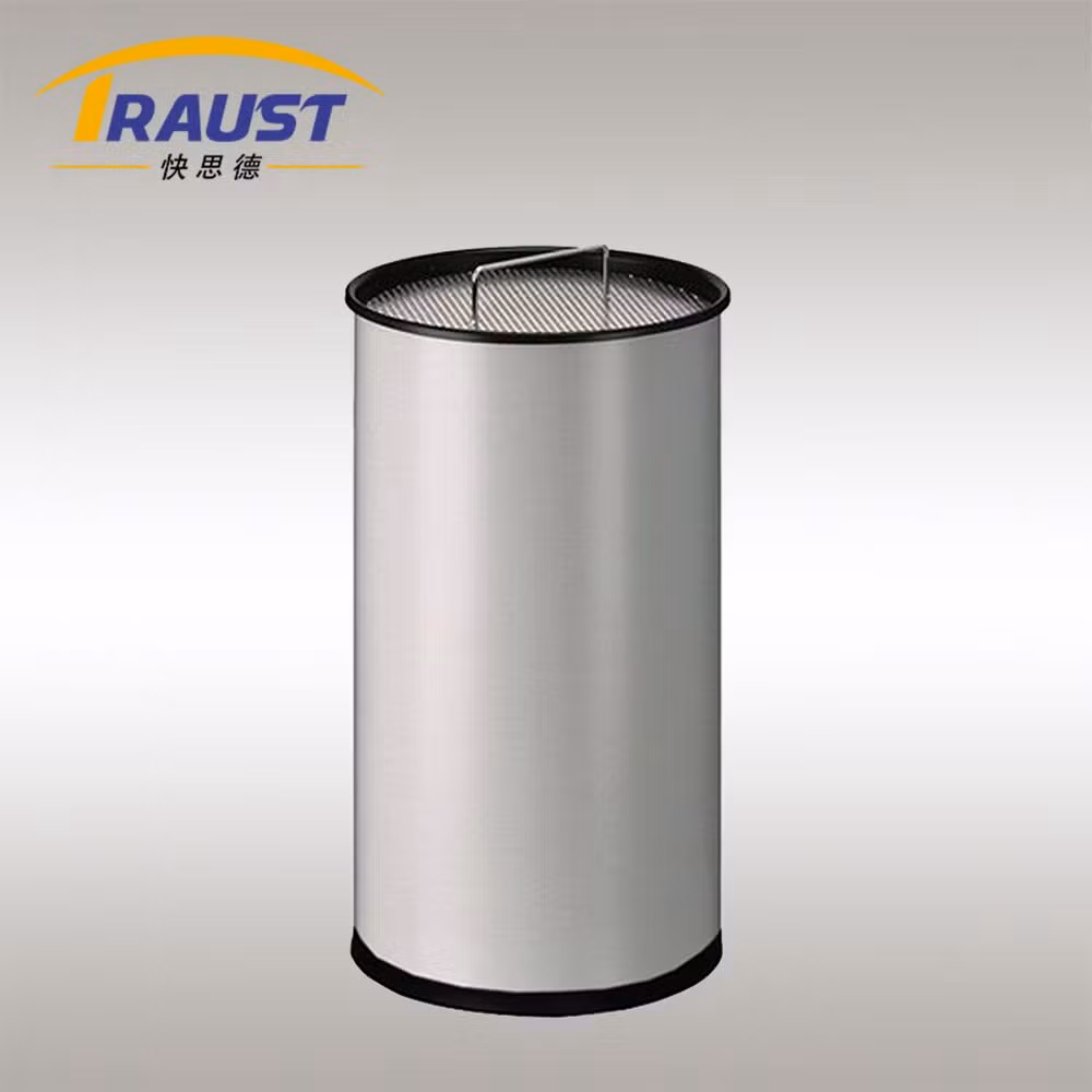 Traust Indoor Standing Smokers Metal Ashtray Cigarette Bin Ash Can Ash Receptacle