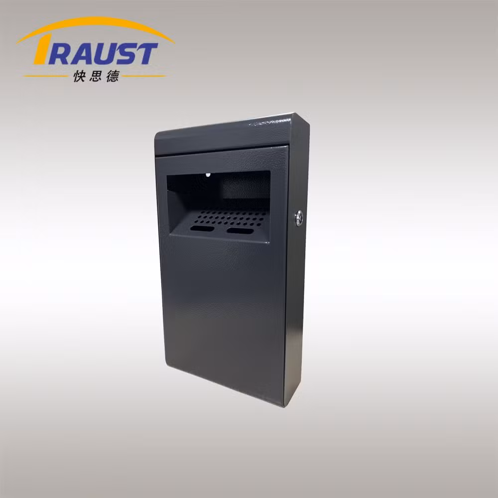 Traust Outdoor Smoking Wall Mounted Smokers Metal Ashtray Cigarette Bin Ash Can Ash Receptacle