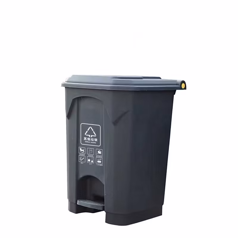 Garbage Pail Guaranteed Quality Proper Price High Quality Wholesale Classified Indoor Plastic Wastebasket with Pedal Lid Wastebasket