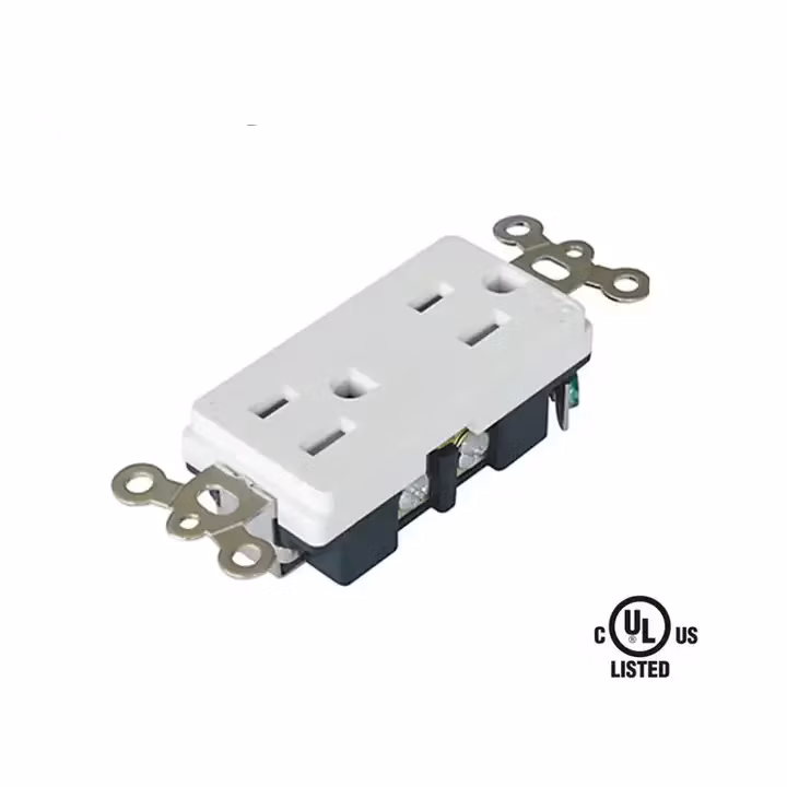 15A 125V Decorative GFCI Tamper Resistant Electrical Receptacle