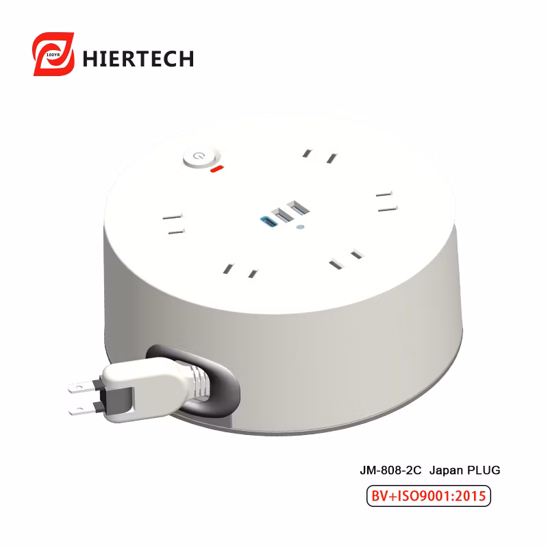 HIERTECH High-end JP plug automatic retractable Extension Socket