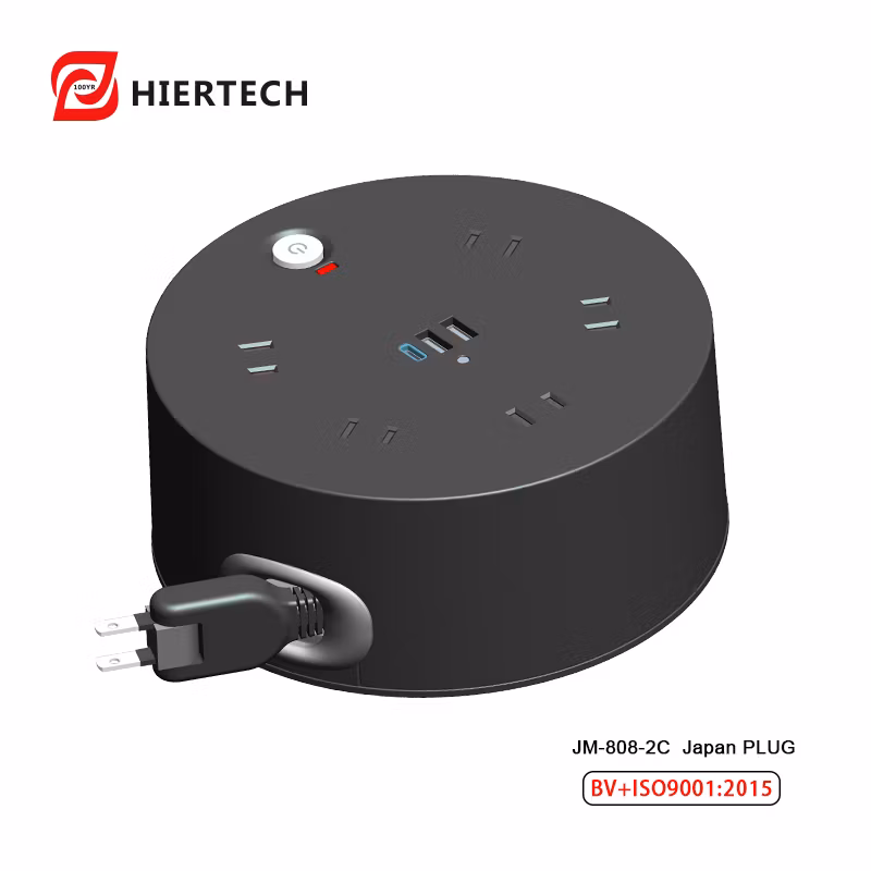 HIERTECH High-end JP plug automatic retractable Extension Socket