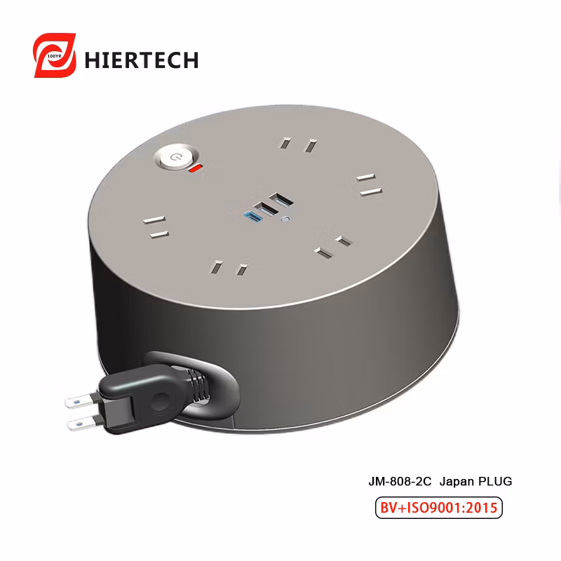 HIERTECH High-end JP plug automatic retractable Extension Socket