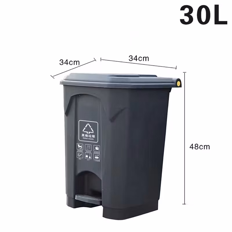 Garbage Pail Guaranteed Quality Proper Price High Quality Wholesale Classified Indoor Plastic Wastebasket with Pedal Lid Wastebasket