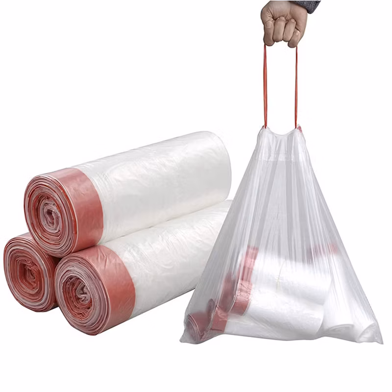 Environmental Protection Biodegradable Drawstring Garbage Bag Compostable Bin liner
