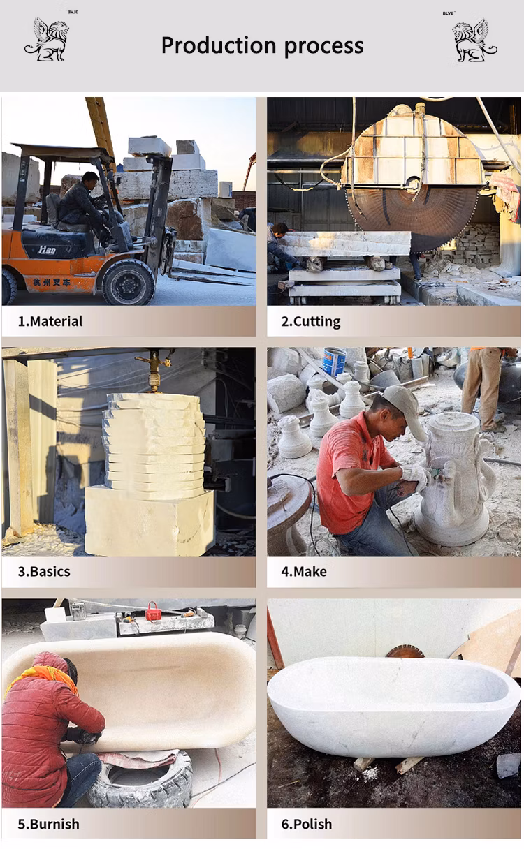 Home Design Large Garden Handcarved White Marble Planter Urns Natural Stone Flower Pot Factory Price