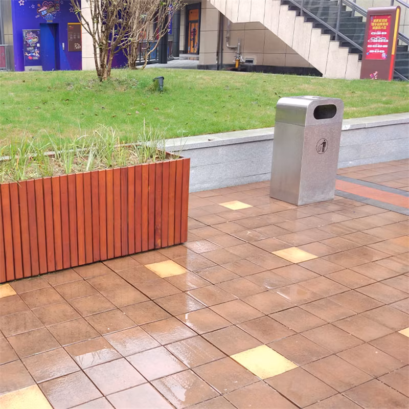 Outdoor Big Metal Trash Garbage Bin Street Park Steel Waste Bins Supplier