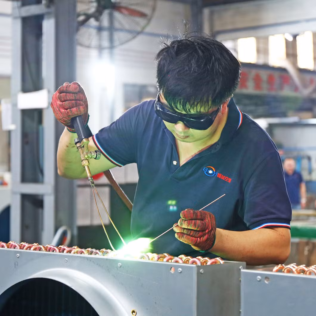 Ec Fans Copper Tube Aluminum Fin Free Cooling Cooler for Production Machine