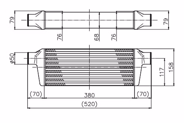 Huaxion HS1344 Heavy Duty Truck Spare Part Wg9719530280 Fin Aluminum Intercooler China Suppliers 371 Front Mount Intercooler