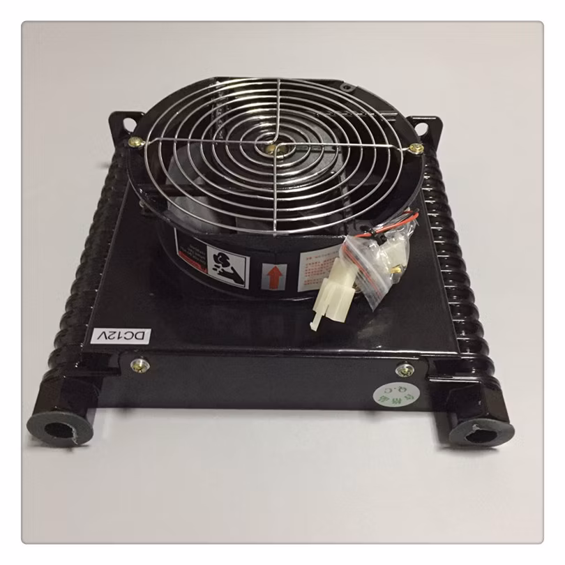 Heavy Duty Transmission Hydraulic Oil Cooler with Eleteic Fan DC 24V
