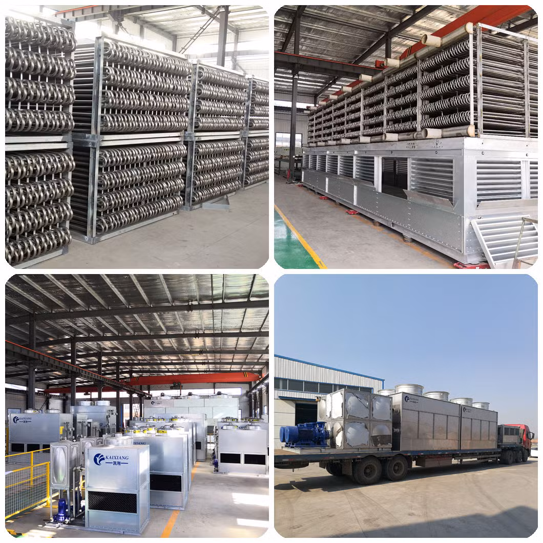 Dry+Wet Combined Water Cooler Fin Tube Hybrid Cooling Tower with Air Cooled Part